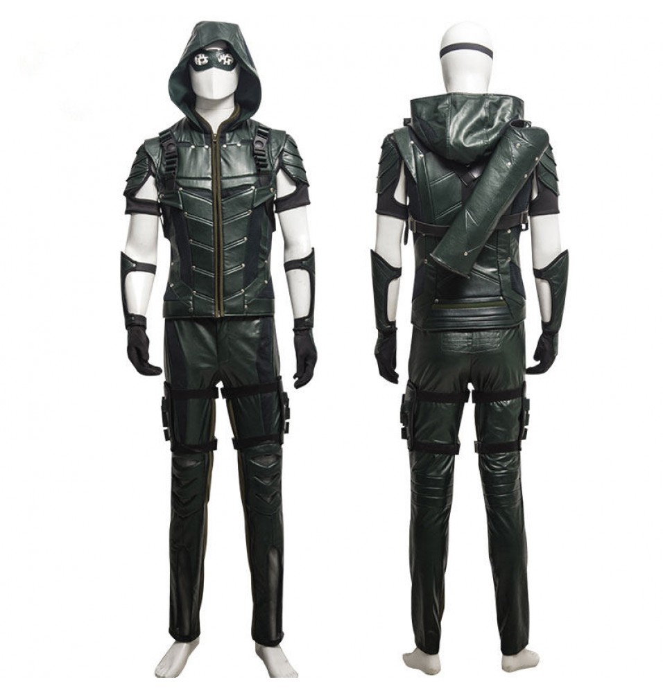Arrow Season 4 Oliver Queen Cosplay Costume Deluxe Outfit