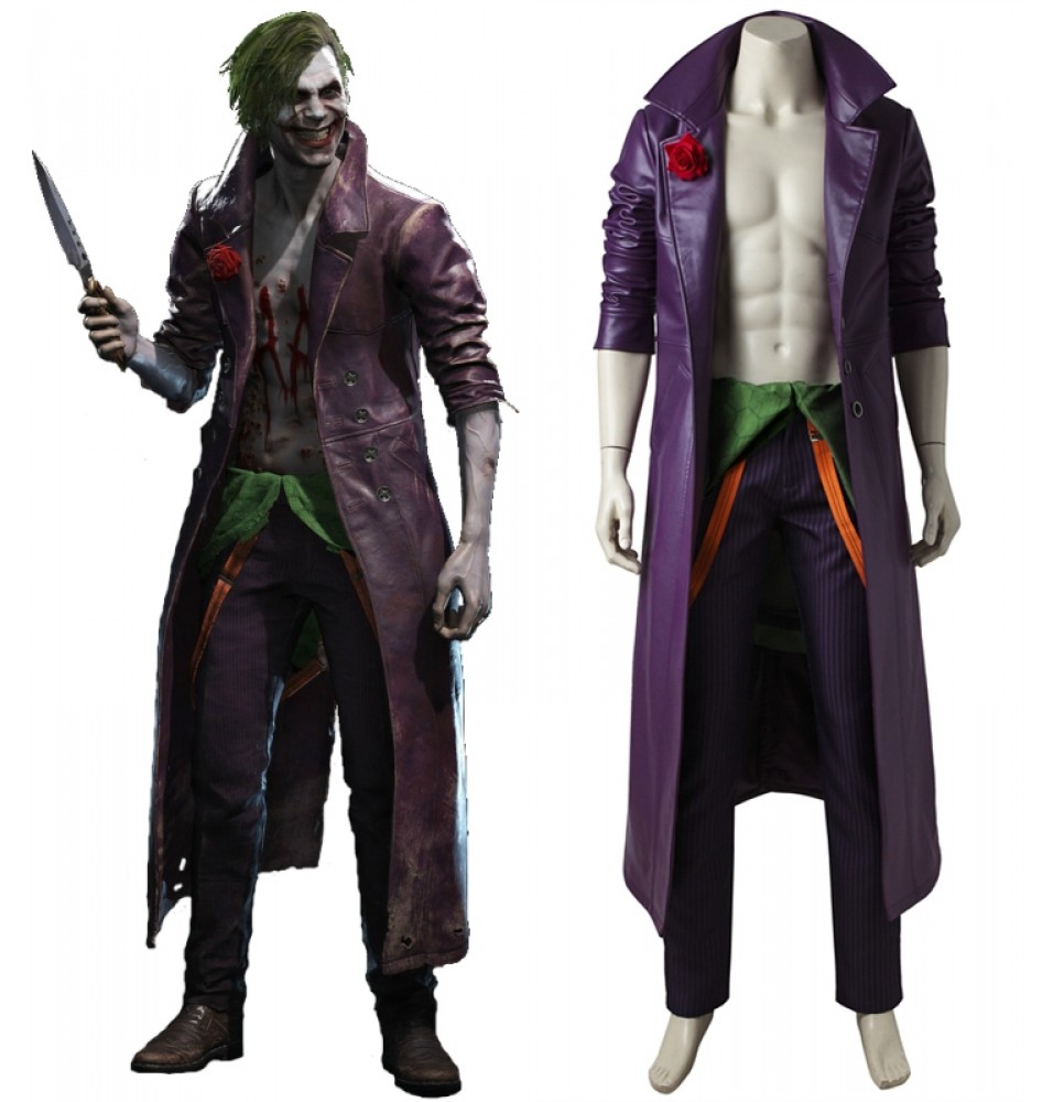 Injustice 2 Joker Cosplay Costume Deluxe Version