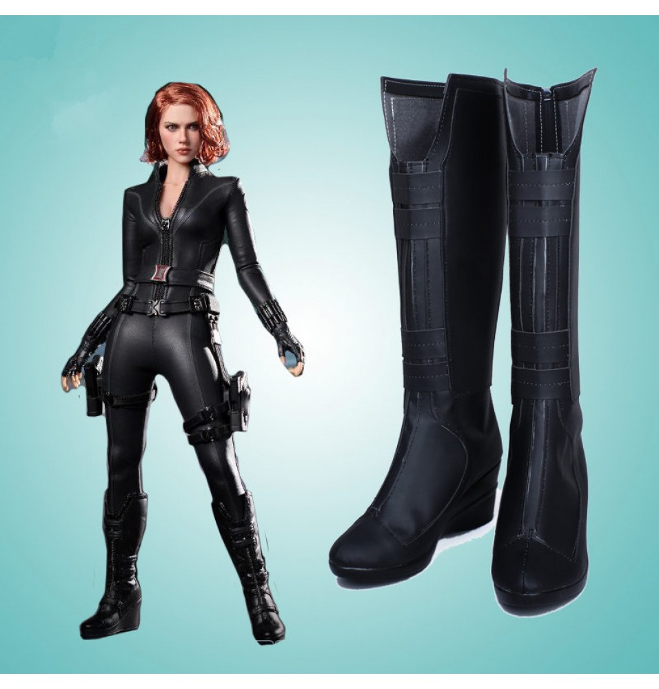 Black Widow Cosplay Boots Halloween Shoes