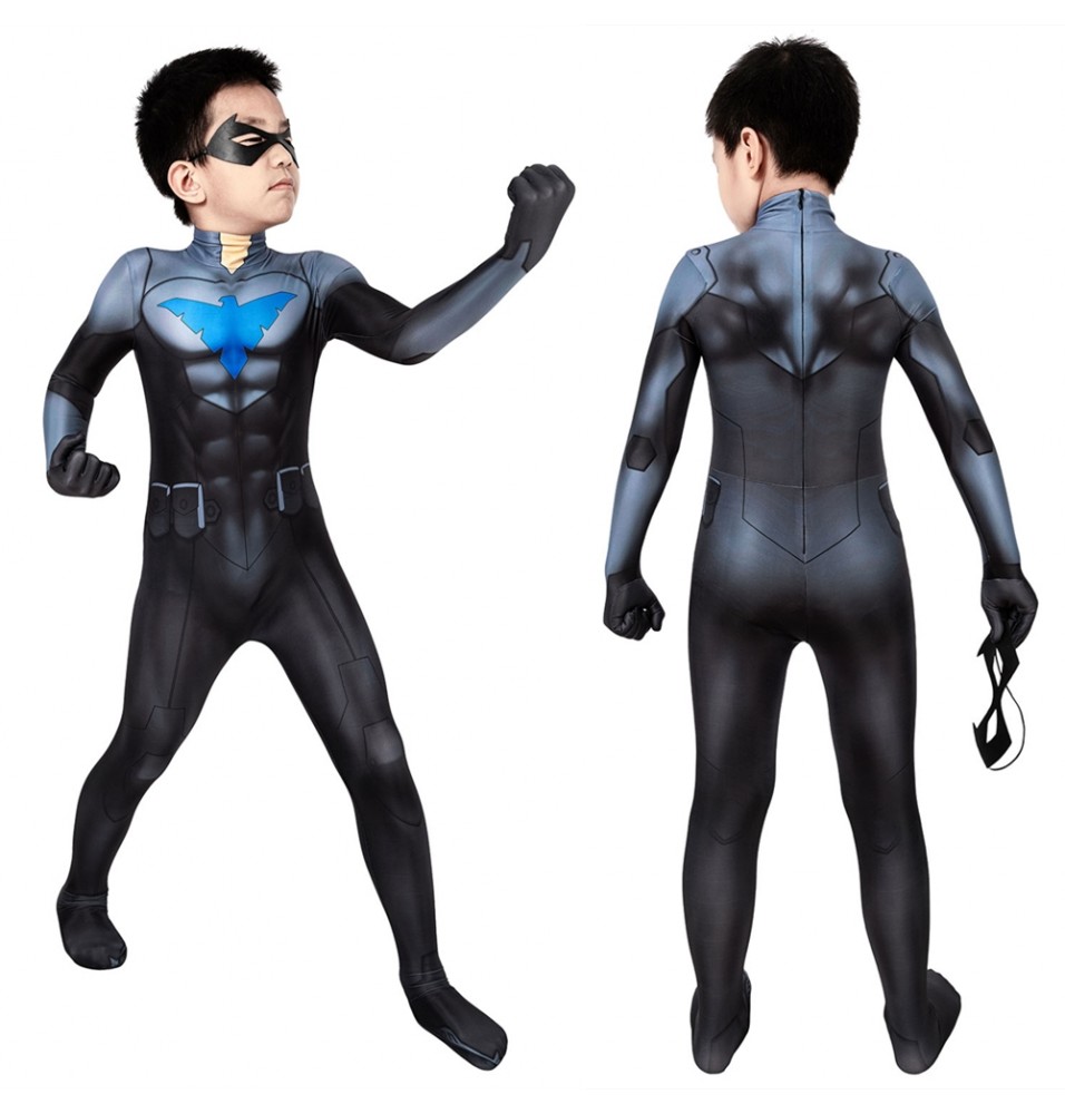 Nightwing Son of Batman Kids 3D Jumpsuit