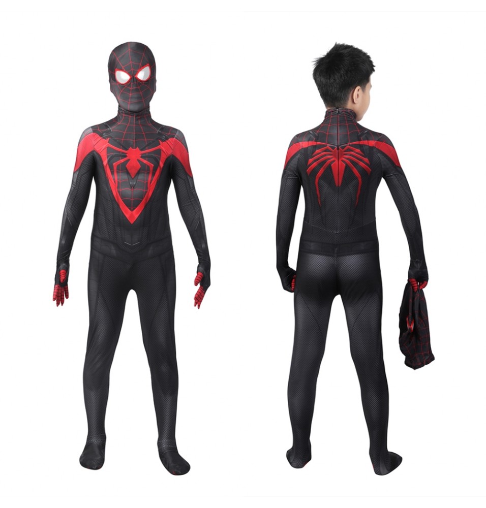 PS5 Spider-Man Miles Morales Suit V2 Kids Jumpsuit