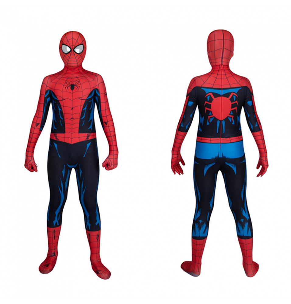 PS5 Spider-Man Vintage Comic Book Suit Kids Jumpsuit