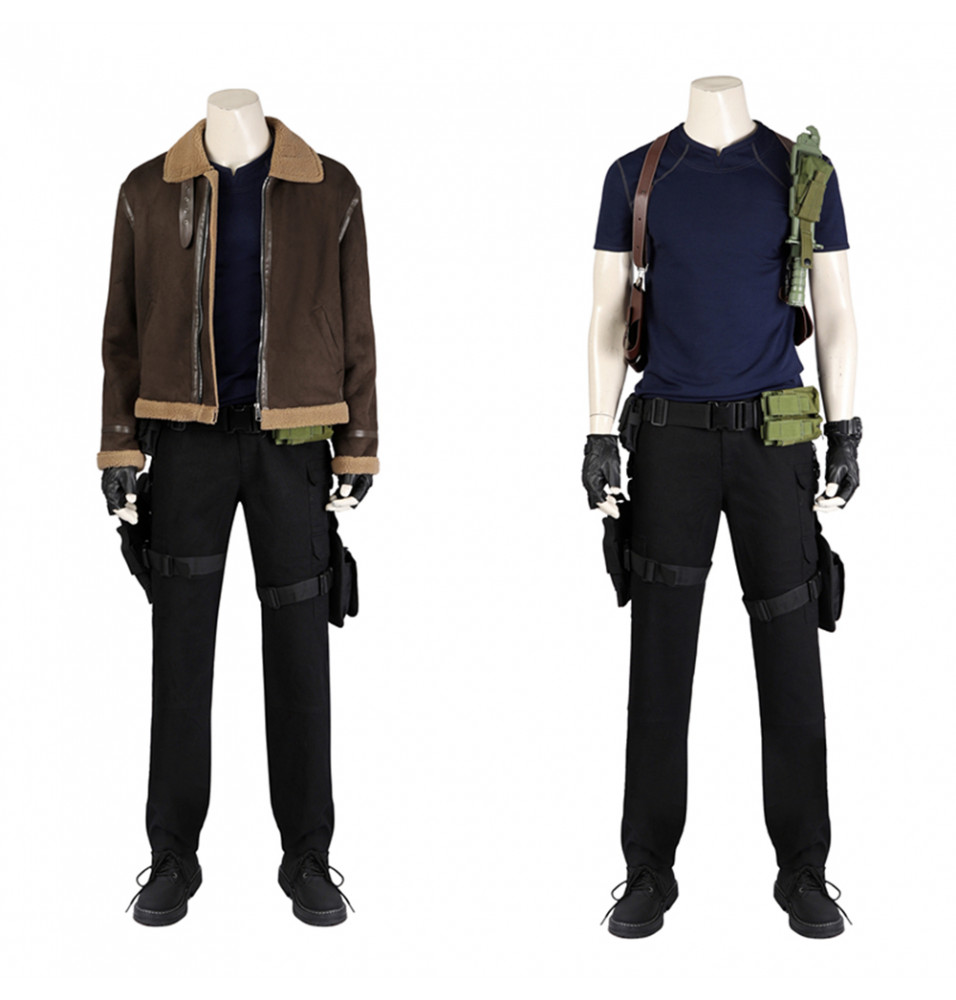 Resident Evil 4 Remake Leon S. Kennedy Cosplay Costumes
