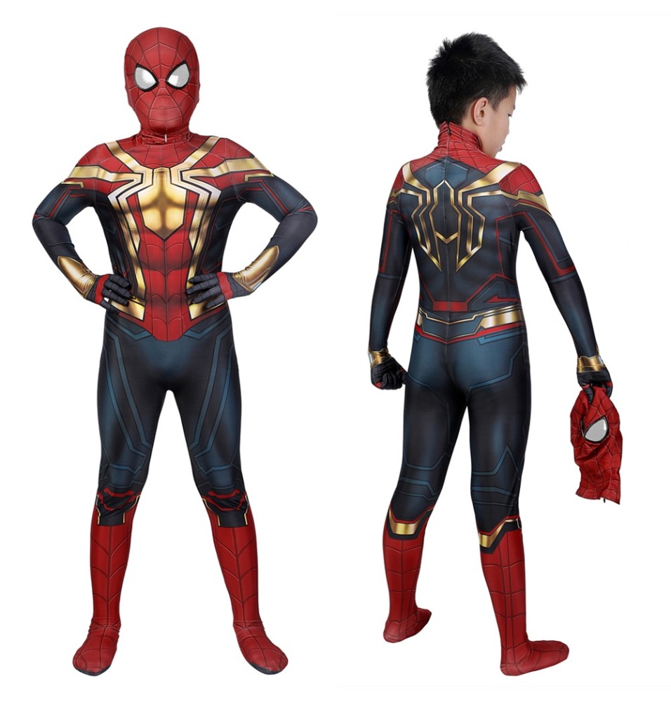 Spider-Man 3 No Way Home Peter Parker Integrated Suit Kids Jumpsuit