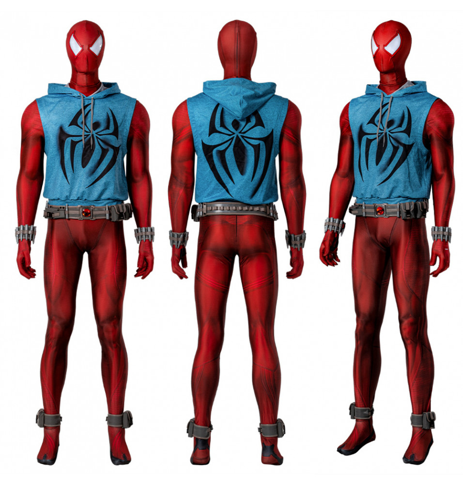 Spider-Man Across the Spider-Verse Scarlet Spider Cosplay Costume