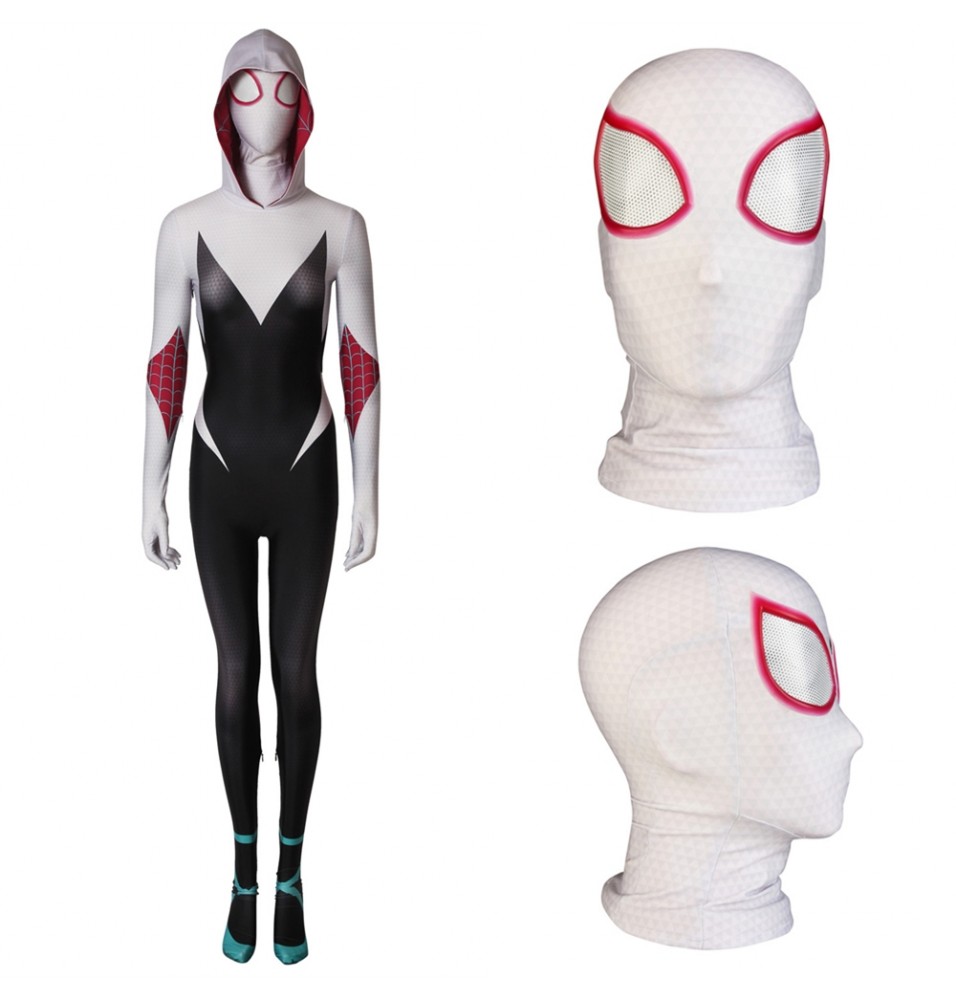 Spider-Man Into the Spider-Verse Gwen 3D Zentai Jumpsuit