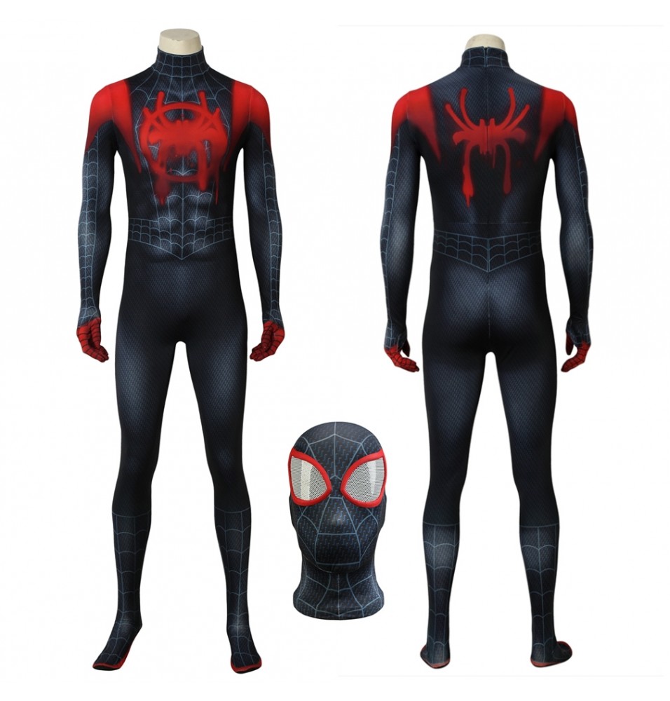 Miles Morales SpidSuffolk Smile Hero Zentai Costumes d'Halloween