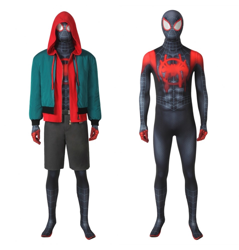 Spider-Man Into the Spider-Verse Miles Morales Cosplay Costume