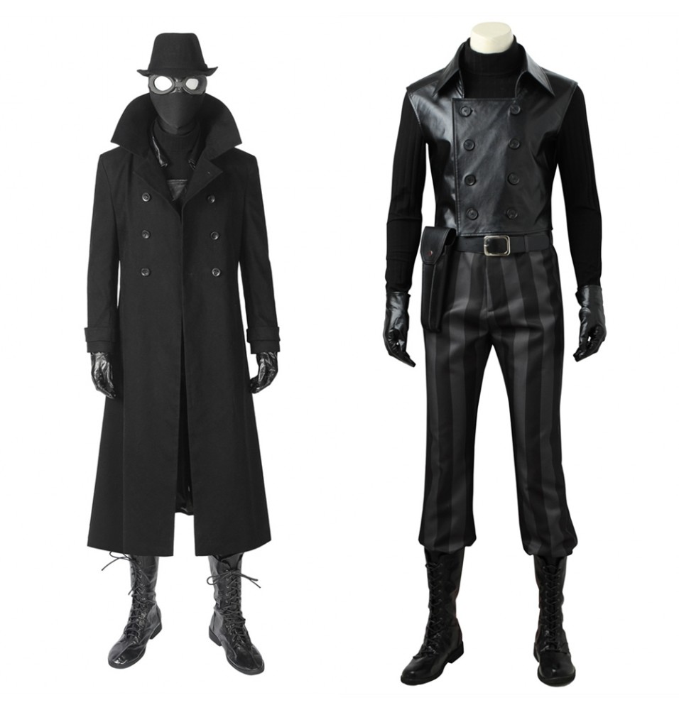 Spider-Man into the Spider-Verse Spider Man Noir Cosplay Costume