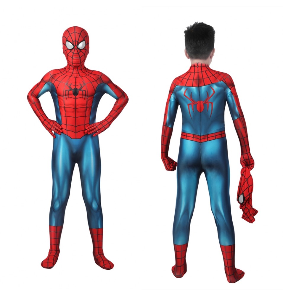 Spider-Man No Way Home Peter Parker Classic Suit Kids Jumpsuit