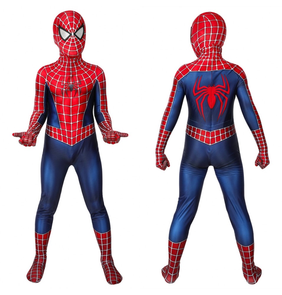 Spider-Man Peter Parker Kids 3D Jumpsuit Zentai