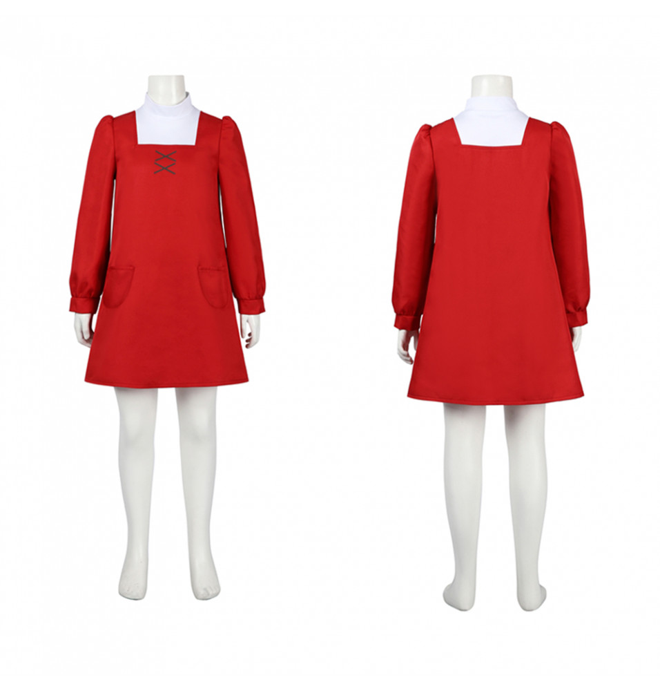 Spy x Family Code: White Anya Forger Kids Cosplay Costume
