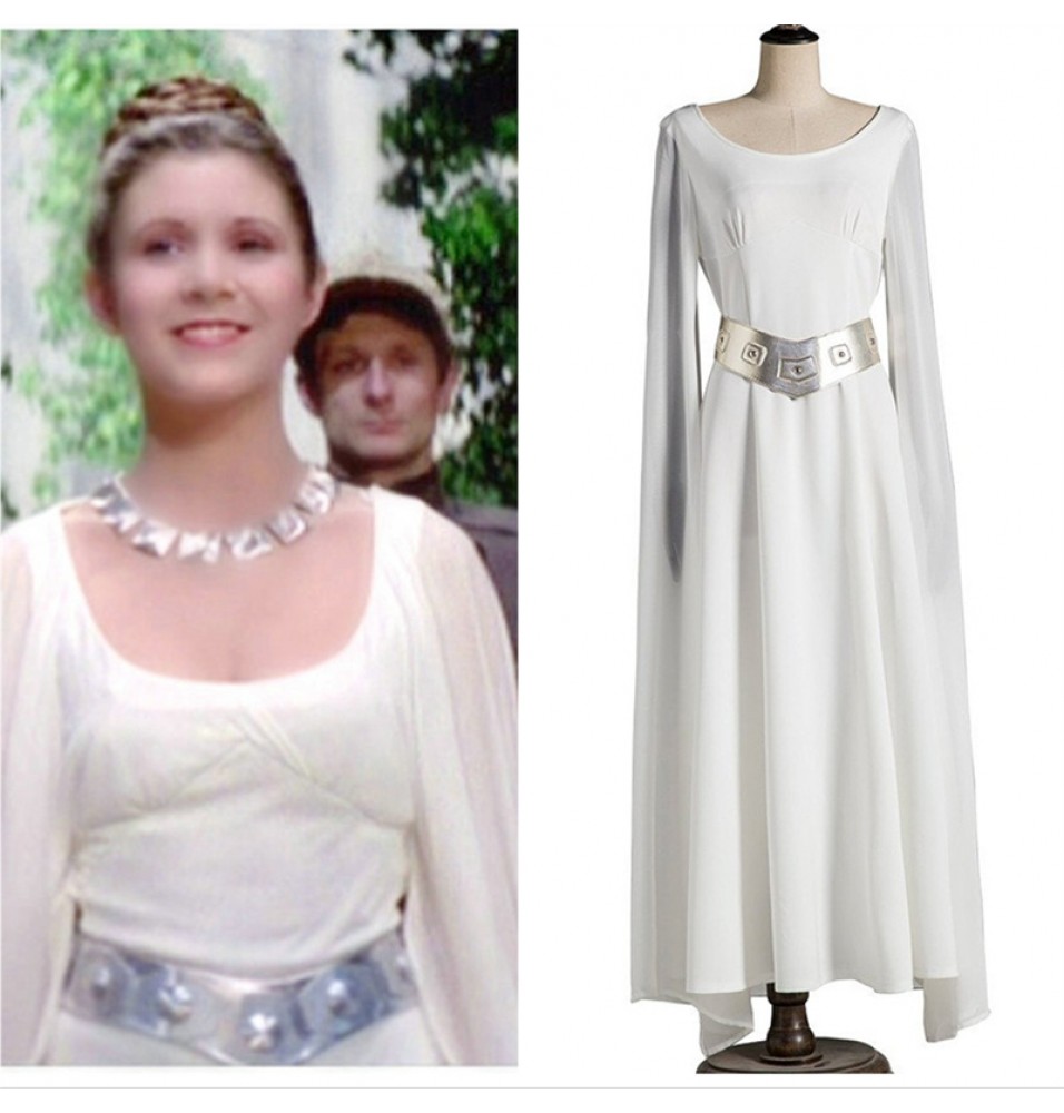 Star Wars A New Hope Princess Leia Dress Cosplay Costumes