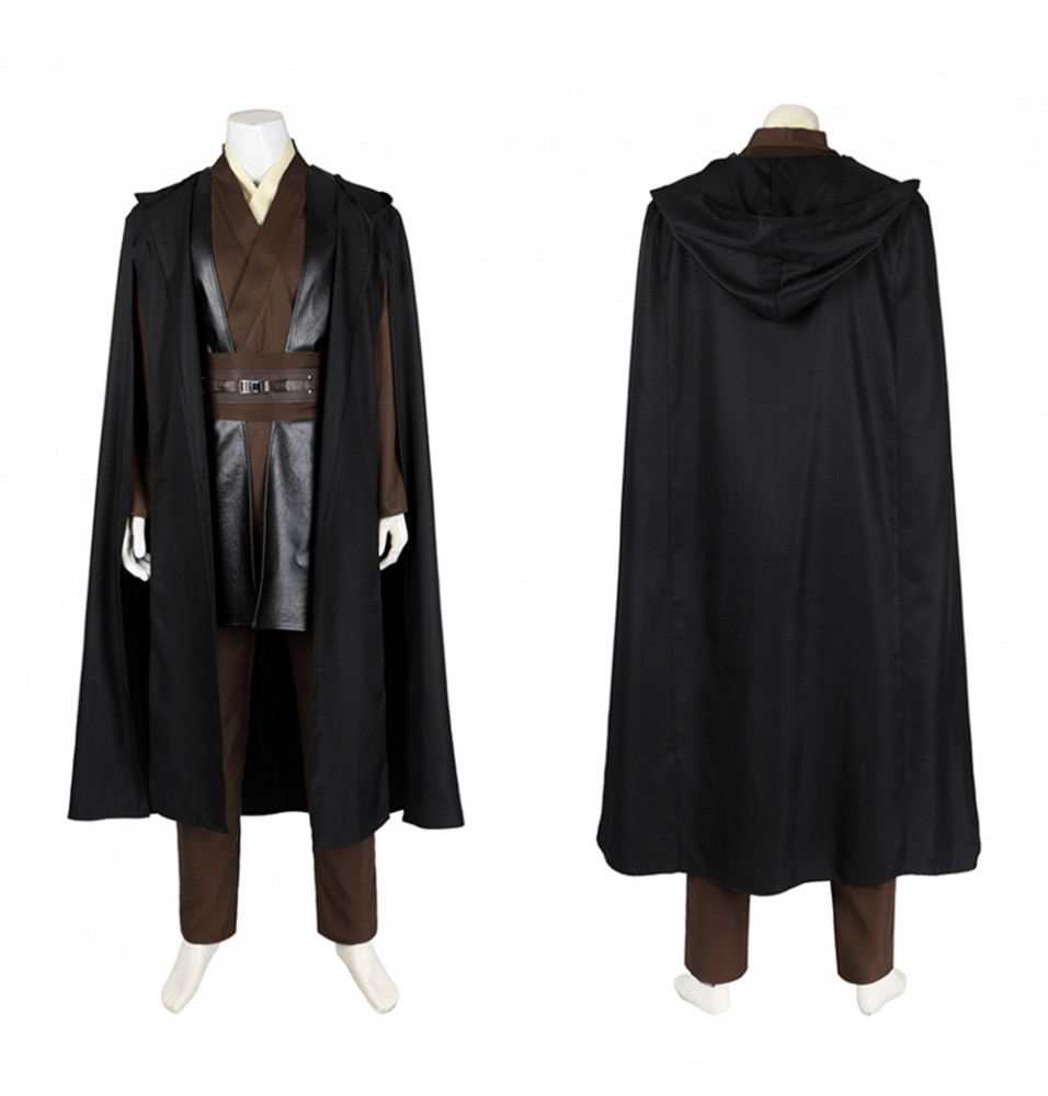 Star Wars Attack of The Clones Anakin Skywalker Cosplay Costume Economical Version