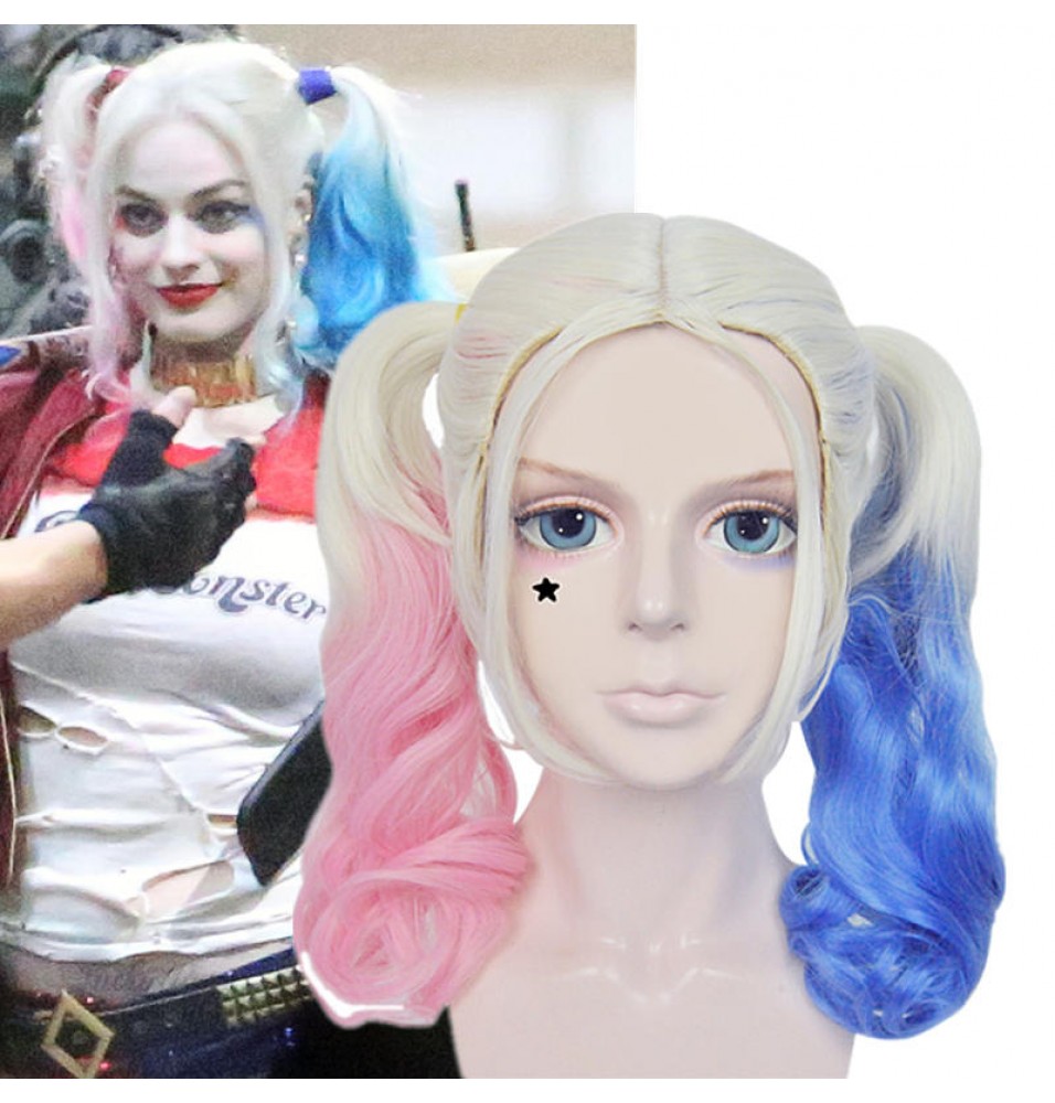 Suicide Squad Harley Quinn Wigs Cosplay