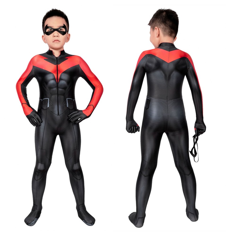 Teen Titans: The Judas Contract Nightwing Kids 3D Jumpsuit