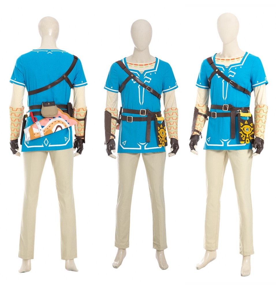 The Legend Of Zelda Breath Of The Wild Link Cosplay Costume