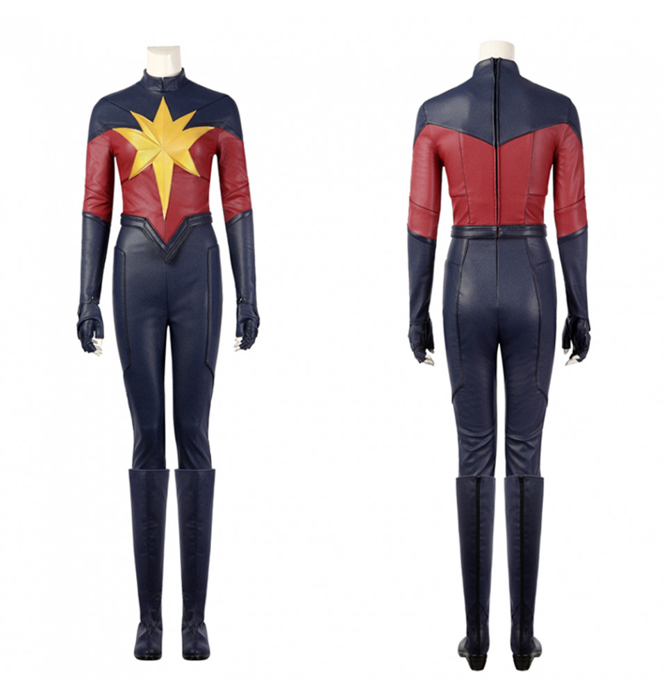 The Marvels Captain Marvel Carol Danvers Cosplay Costume
