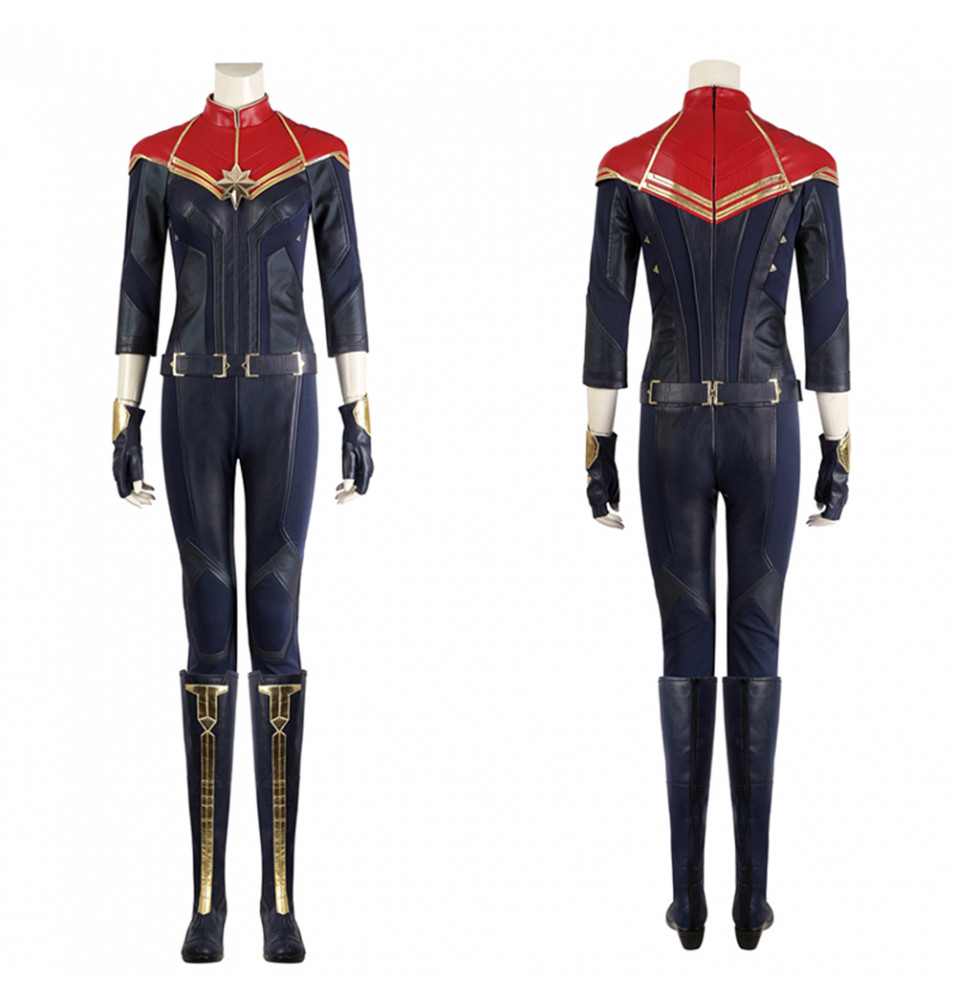 The Marvels Captain Marvel Carol Danvers Cosplay Jumpsuit