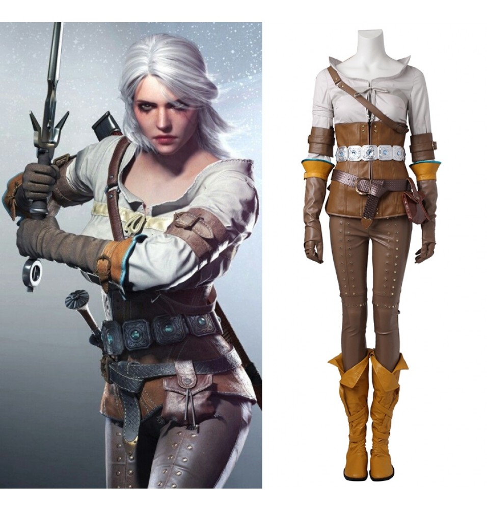 The Witcher 3 Wild Hunt Cirilla Cosplay Costume Deluxe