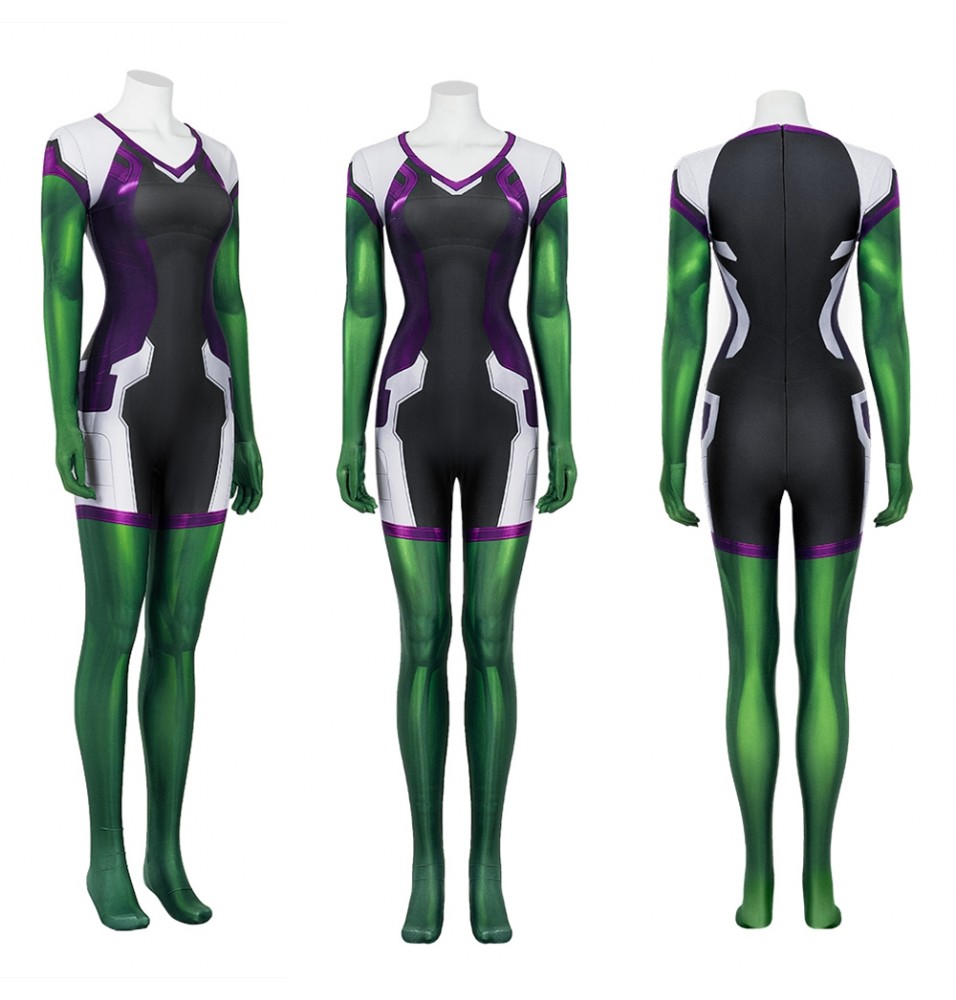 TV She-Hulk Female Hulk Cosplay Jumpsuit