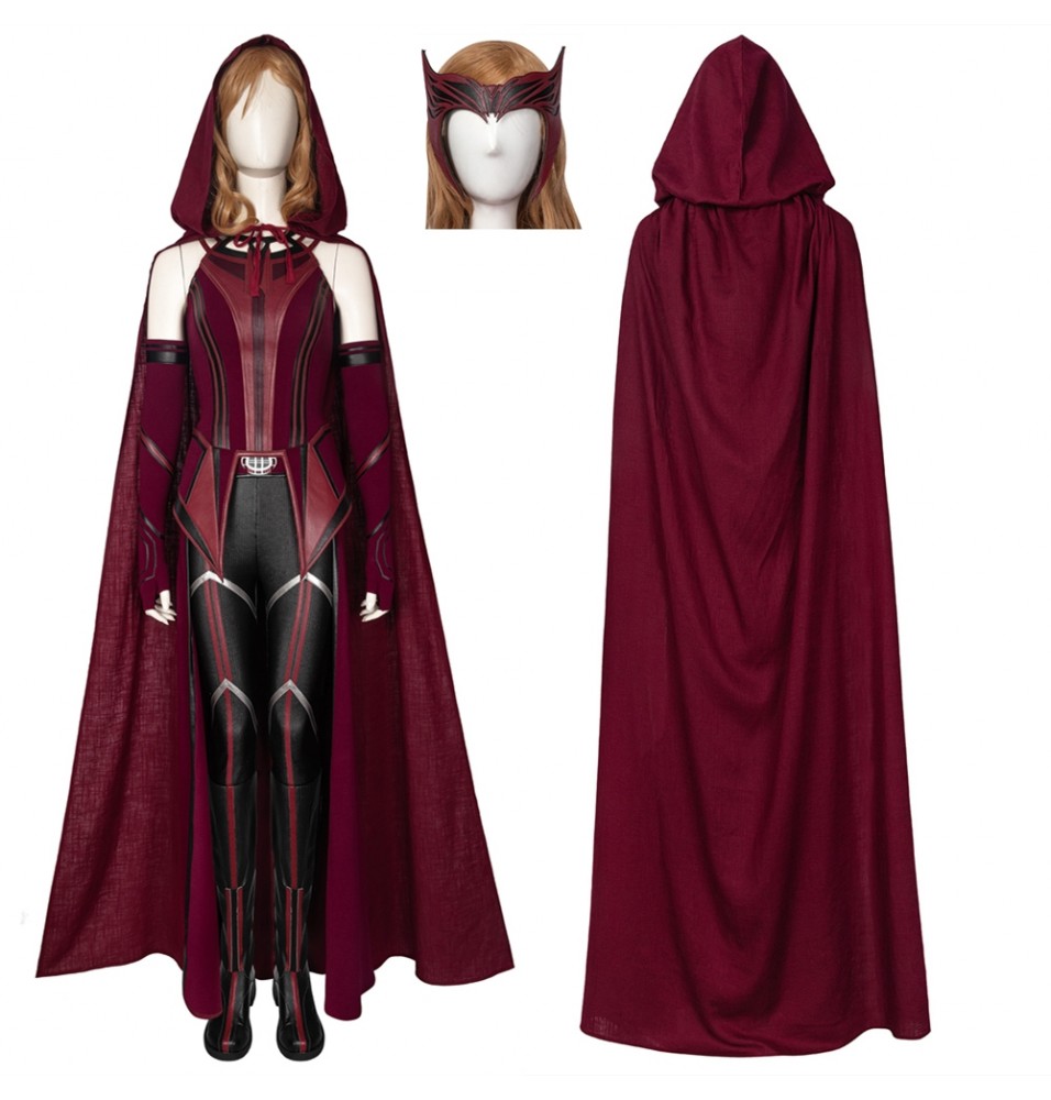 TV WandaVision Scarlet Witch Wanda Cosplay Costume