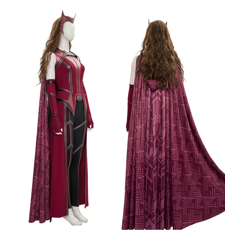 WandaVision Scarlet Witch Wanda Cosplay Costume Deluxe