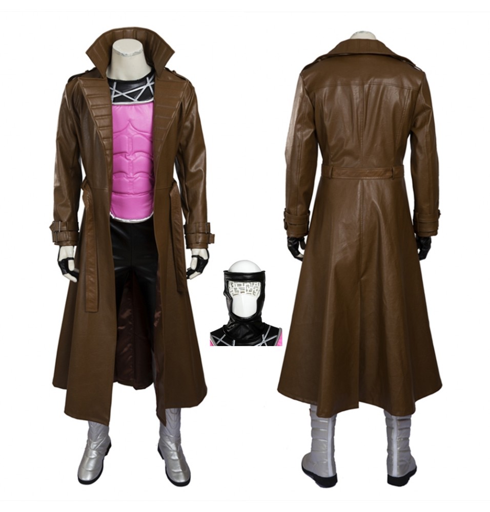 X-Men Gambit Remy LeBeau Cosplay Costume Deluxe Outfit